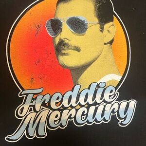 Freddie Mercury Graphic Tee - Black